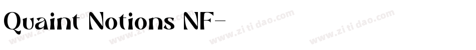 Quaint Notions NF字体转换